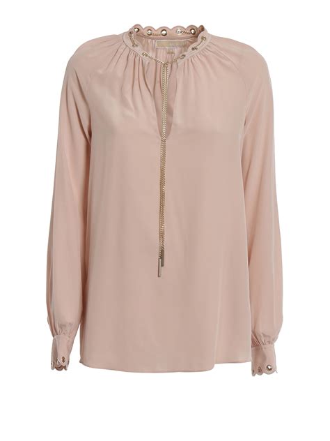 images of michael kors pink blouses with gold chain|Amazon.com: MICHAEL Michael Kors .